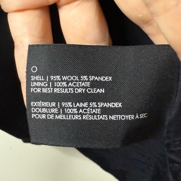 CLUB MONACO Wool Black Professional Business Career Wear Shift Shirt Dress - Picture 5 of 12